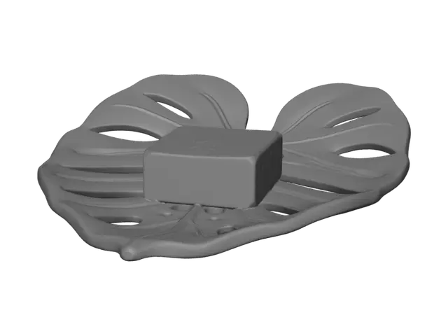 3D model for Monstera Leaf Soap Dish
