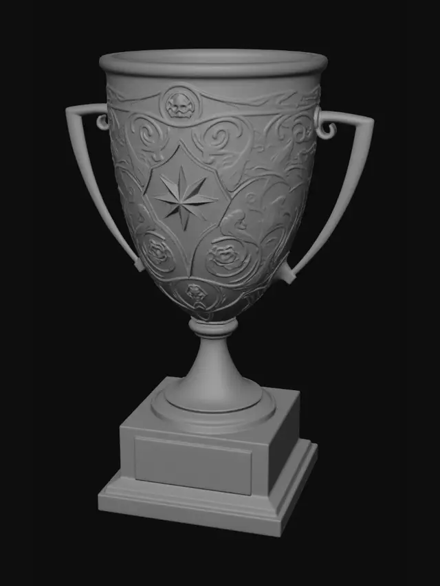 3D model for Ornate Gold Cup