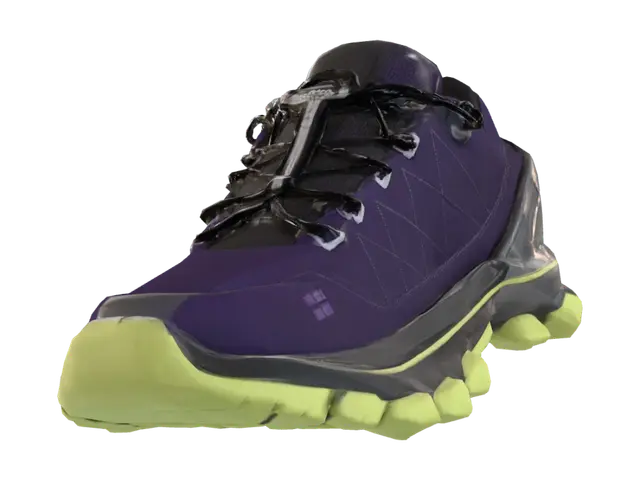 Violet Ridge Trail Sneaker 3D model, vytvořený pomocí AI