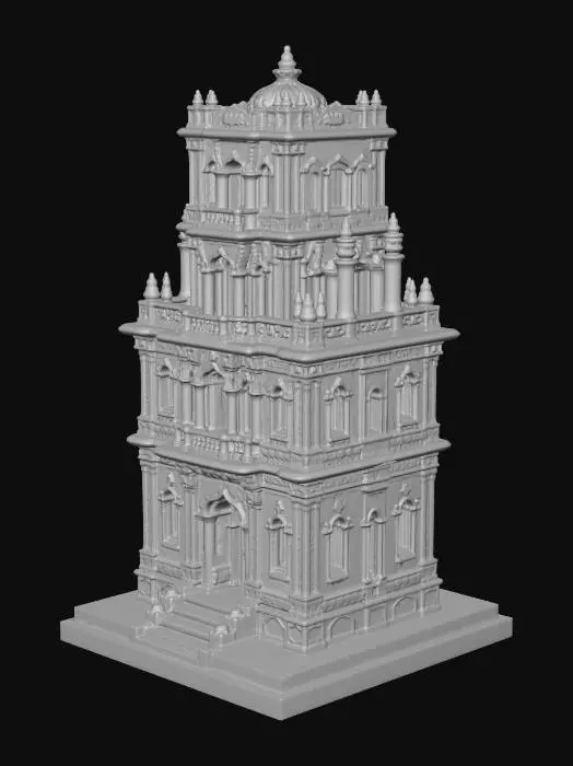 3D model for Tiered Terracotta Palace