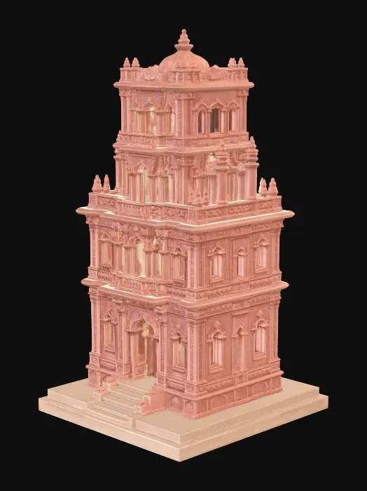 3D model for Tiered Terracotta Palace