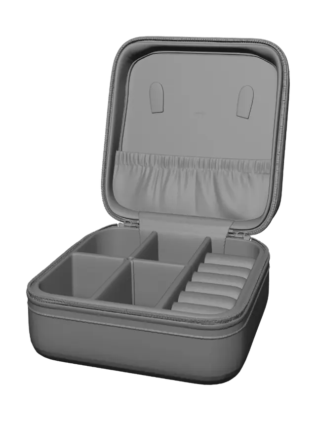 3D model for Beige jewelry organizer case