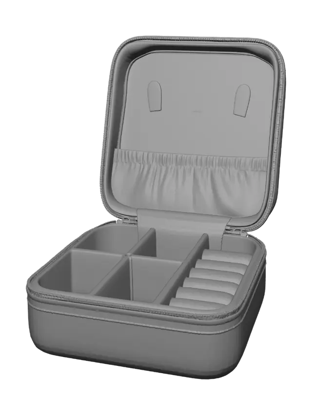 3D model for Beige jewelry organizer case