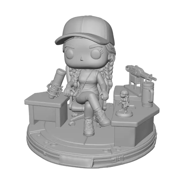3D model for Taly90 Collectible Desk Setup