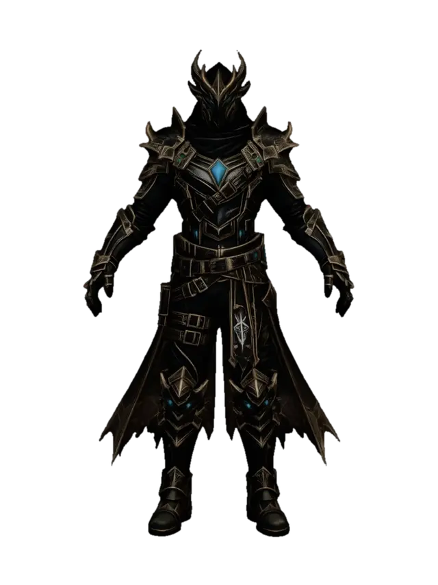 Modello 3D Azure Warden - Fantasyprops, generato dall’IA