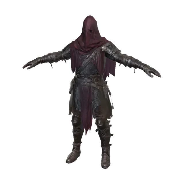 3D model for Crimson Cloaked Assassin