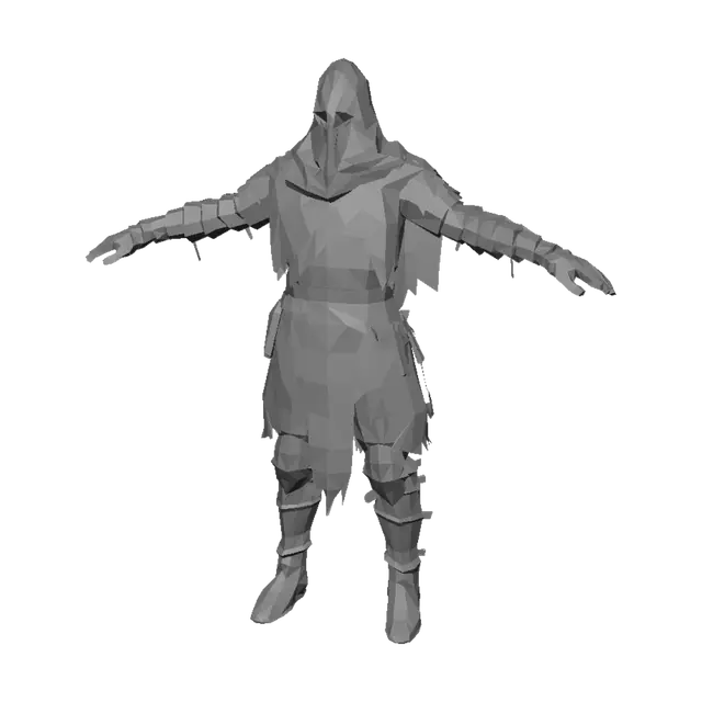3D model for Crimson Cloaked Assassin