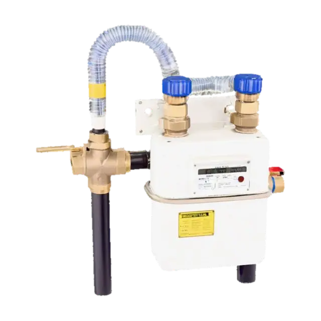 Gas Meter Installation 3D model, vytvořený pomocí AI