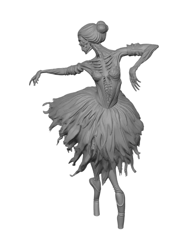 3D model for Skeleton Ballerina