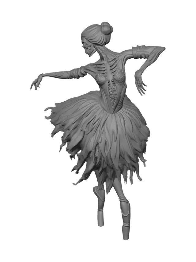 3D model for Skeleton Ballerina