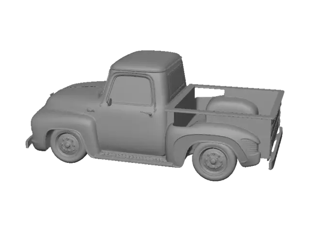 3D model for Crimson Chrome Vintage Pickup