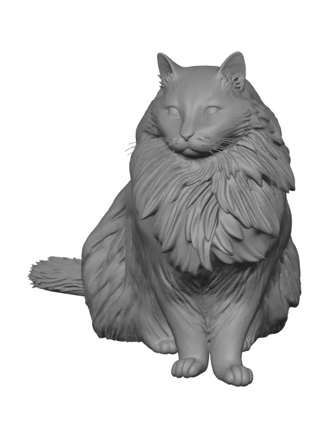 3D model for Grey Cloud Cat