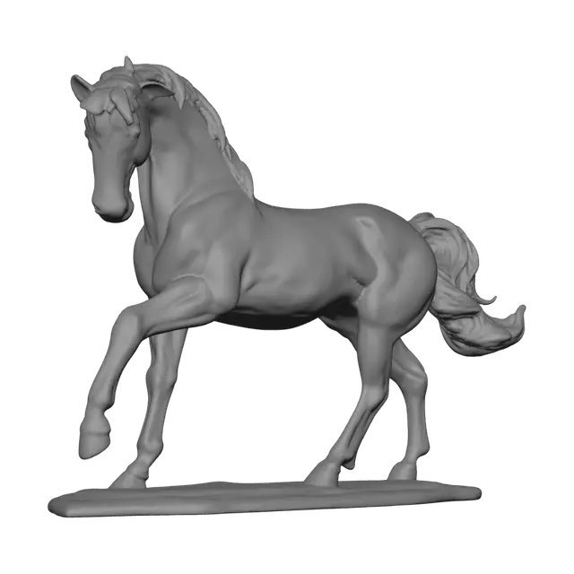3D model for Bronze Stallion