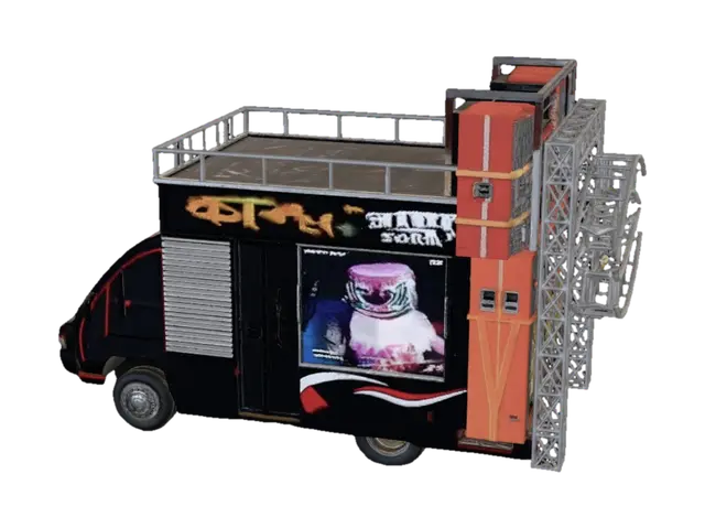 Lion Roar Sound Truck - Blunt 3D model, vytvořený pomocí AI