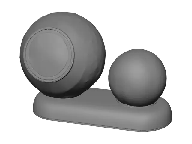 3D model for Rose Gold Orb Duo