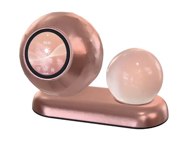 3D model for Rose Gold Orb Duo