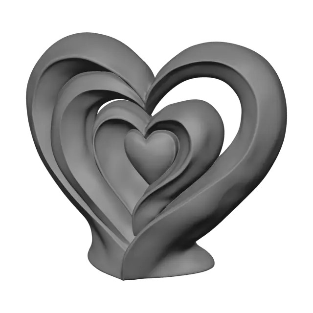 3D model for Nested Hearts