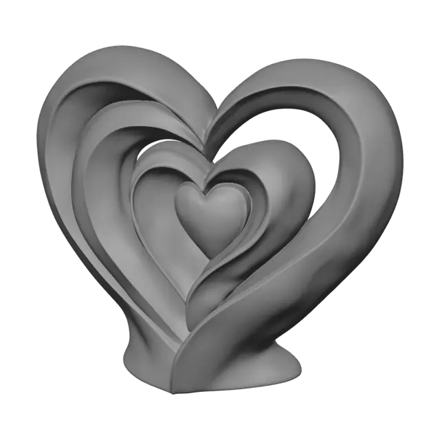 3D model for Nested Hearts