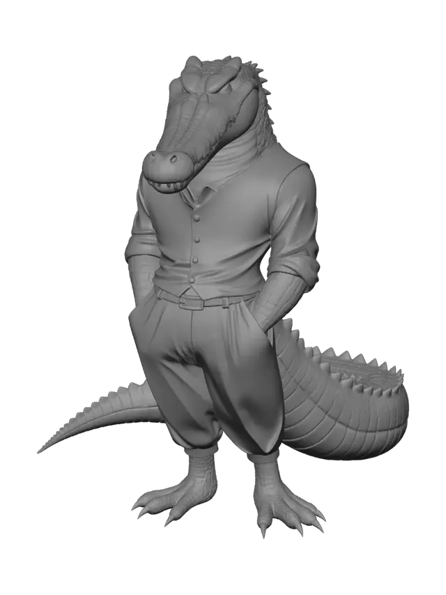 3D model for Dapper Crocodile