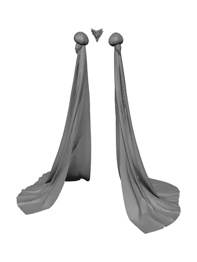3D model for Twin Veils and Diamond Necklace