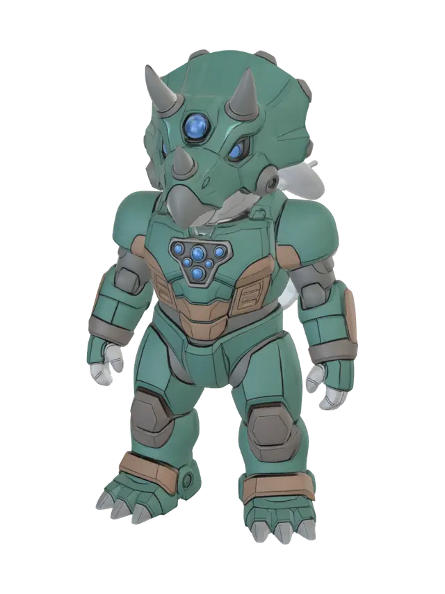 3D model for Azure Horned Sentinel