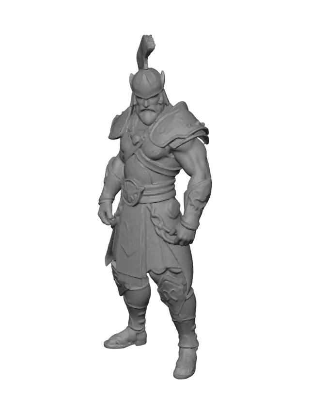 3D model for Elleri ayakları görünen türk mitolojisinde sağlam bir dövüşçü karakter mehmet sultan fatih