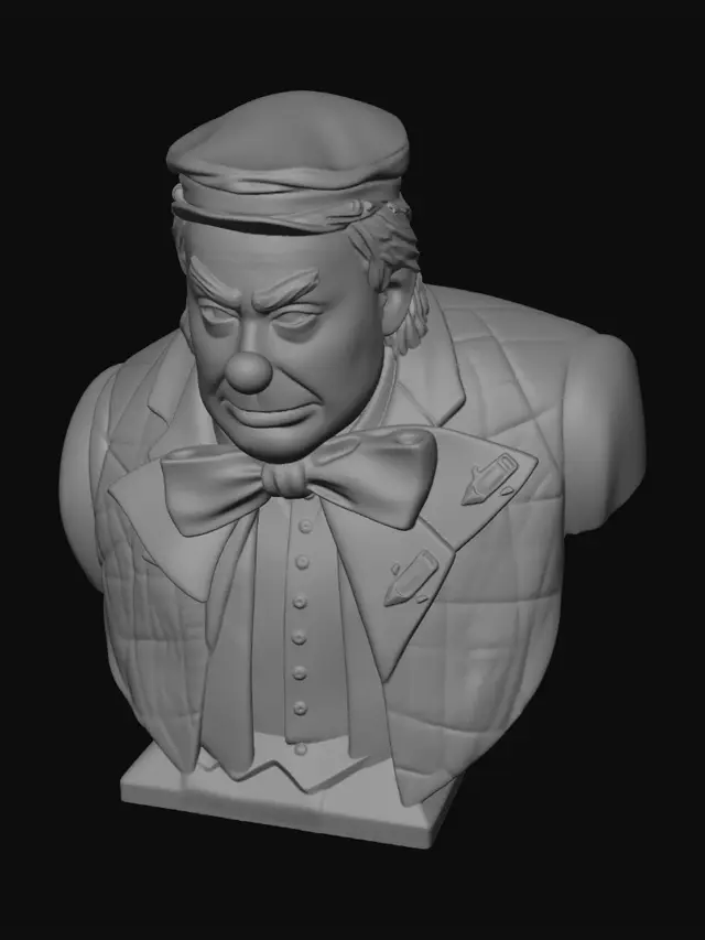 3D model for Angry Clown Portrait