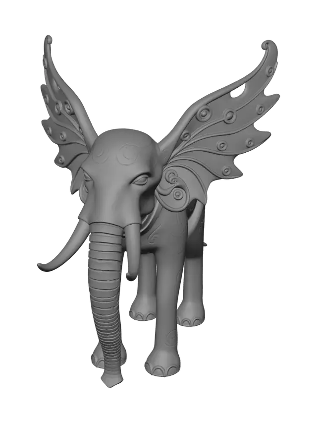 3D model for Create similar sculpåure than Salvador Dali Space Elephant. Sixe 20 cm.