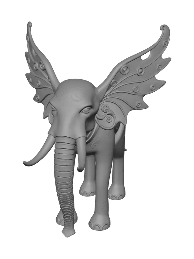 3D model for Create similar sculpåure than Salvador Dali Space Elephant. Sixe 20 cm.