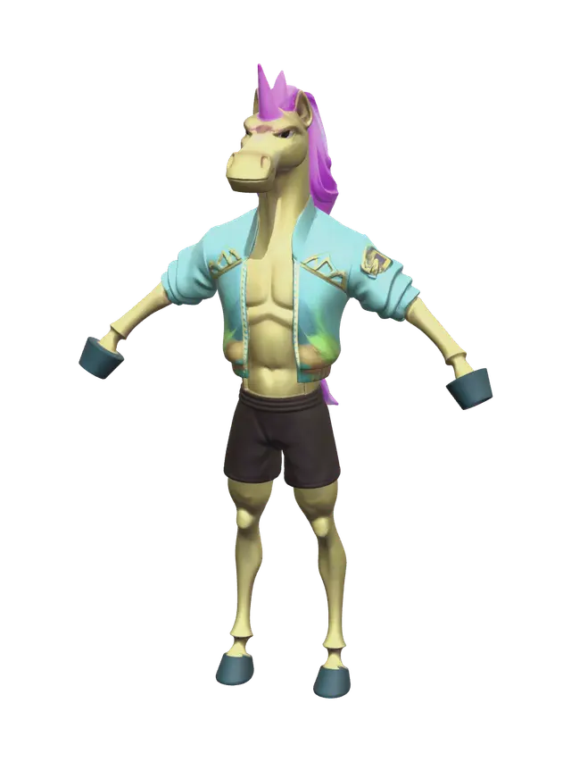 Modello 3D Fabio Sparklemane - Manes, generato dall’IA