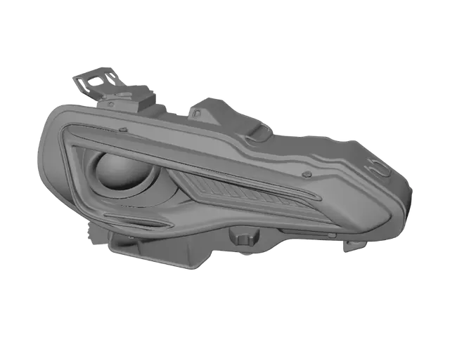 3D model for Dual Beam LED Headlight with Turn Signal