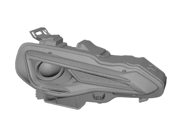 3D model for Dual Beam LED Headlight with Turn Signal