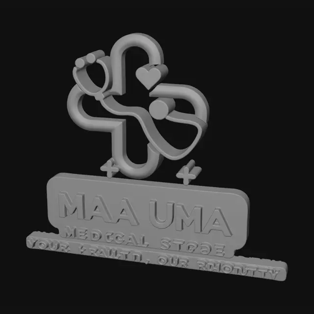 3D model for MAA UMA Medical Store Logo