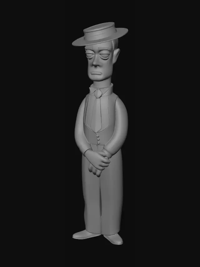 3D model for Melancholy Gentleman