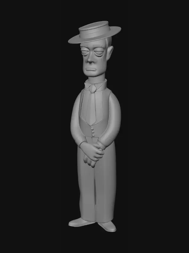 3D model for Melancholy Gentleman