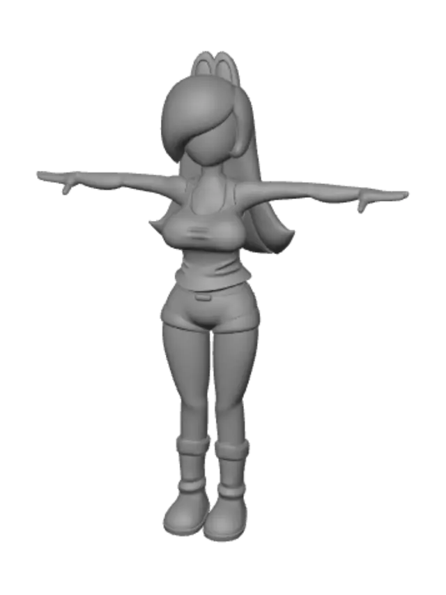 3D model for Sunny T-Pose Girl
