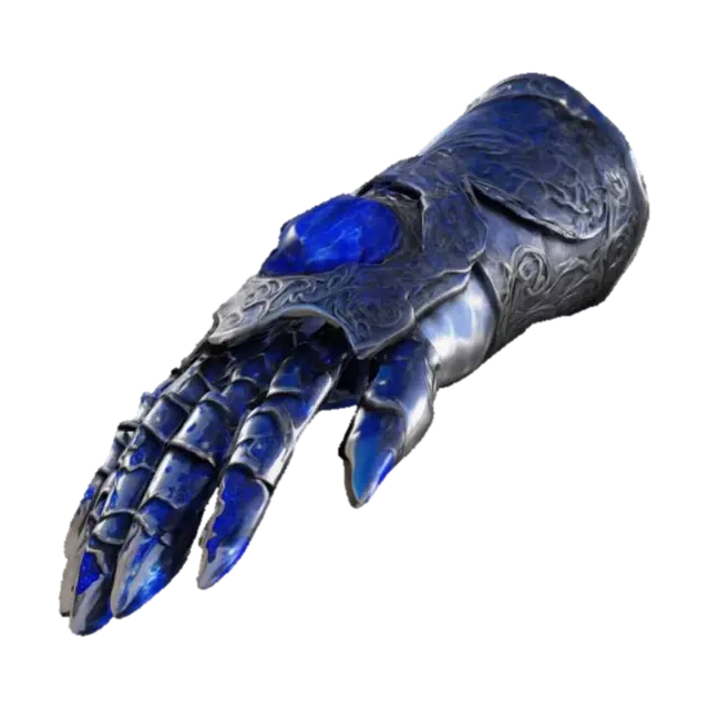 The Stormcaller Gauntlet is a masterwork of metal and magic, forged from polished… - Lightning 3D model, vytvořený pomocí AI