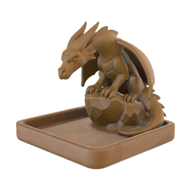 Dragon's Perch 3D model, vytvořený pomocí AI