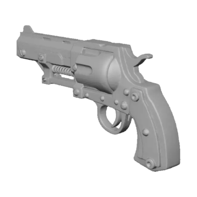 3D model for Steampunk Revolver