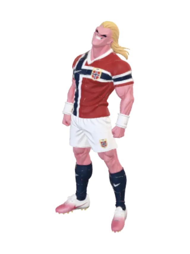 erling halland - Vikings 3D model, vytvořený pomocí AI