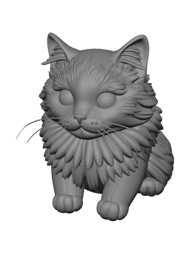 3D model for Blue-Eyed Calico