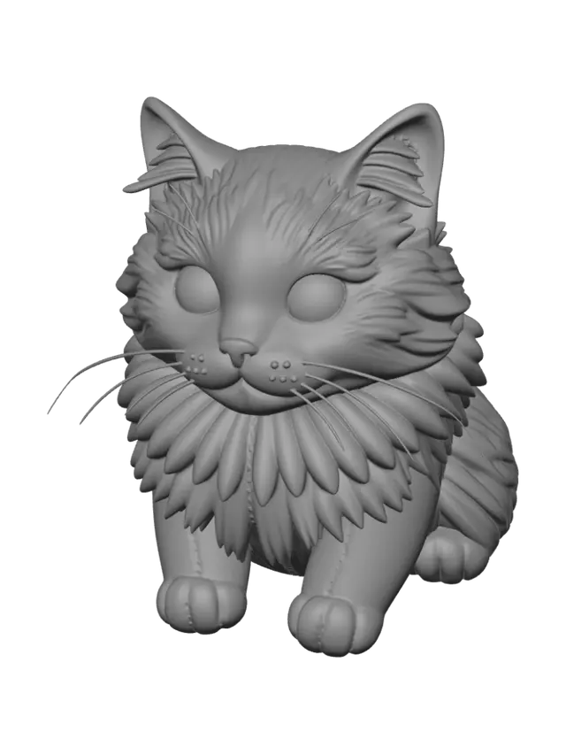 3D model for Blue-Eyed Calico