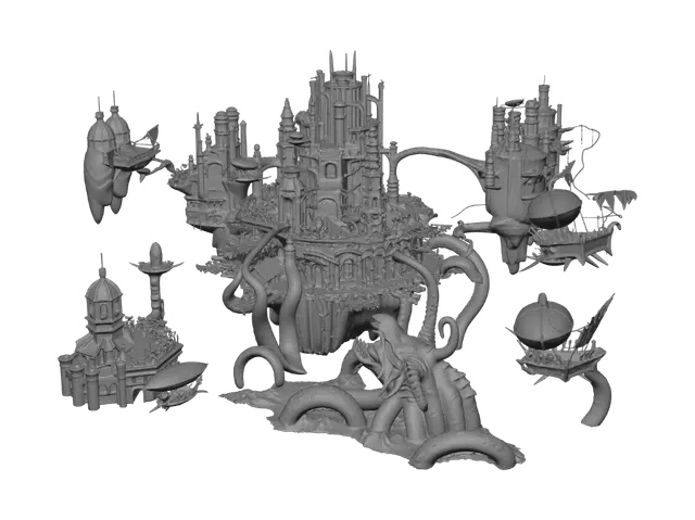 3D model for Leviathan Siege over Skycity