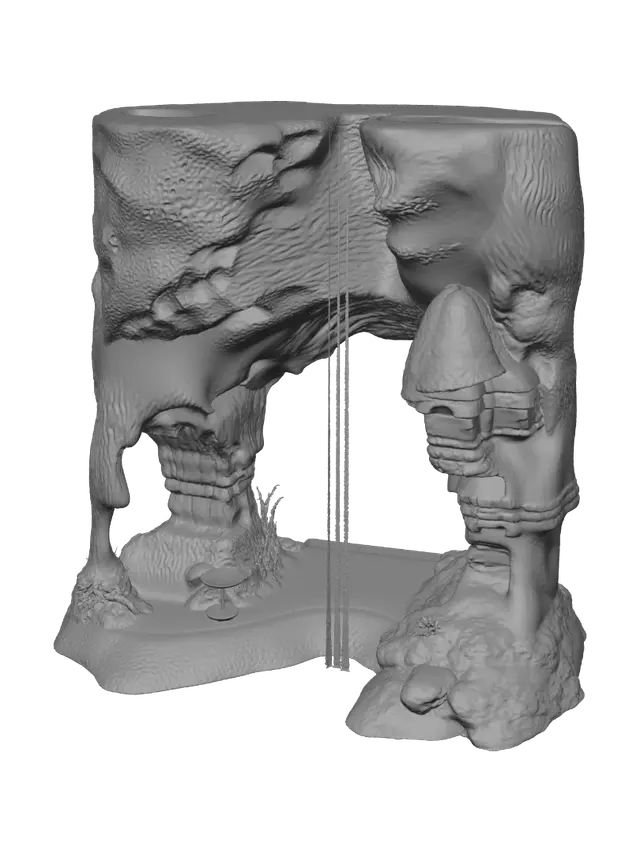 3D model for Cavern of the Azure Falls