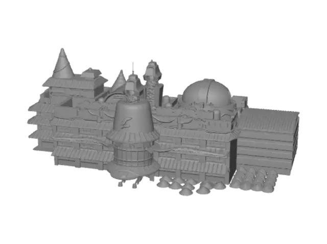 3D model for Ninja Temple at the Cliff