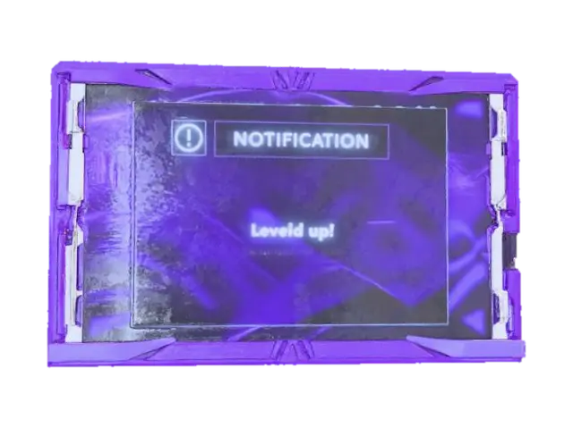 Leveled Up Notification, #Christmas2025# - Level 3D model, vytvořený pomocí AI