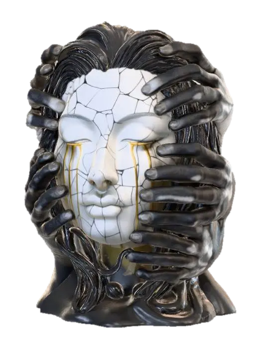 Fragmented Serenity 3D model, vytvořený pomocí AI