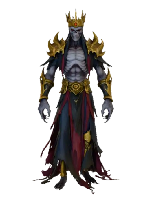 Skeletal Monarch 3D model, vytvořený pomocí AI