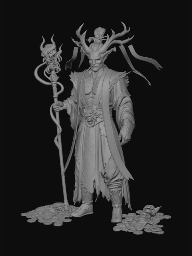 3D model for Emberlord of the Golden Hoard