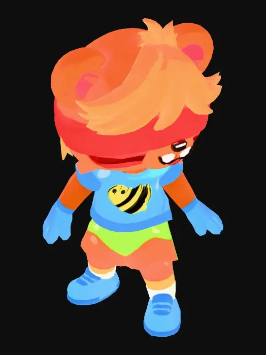 3D model for Colorful Bear Playing